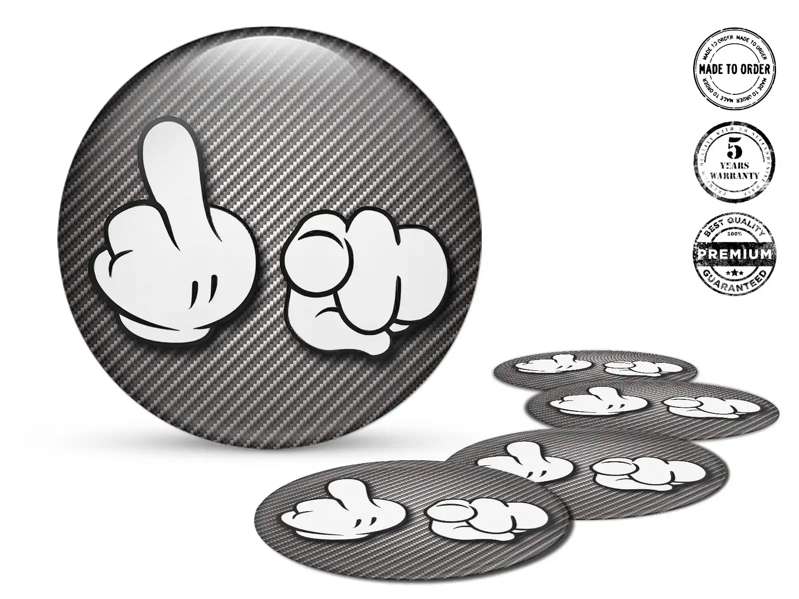 Custom dome stickers Premium Style Racing Emblems